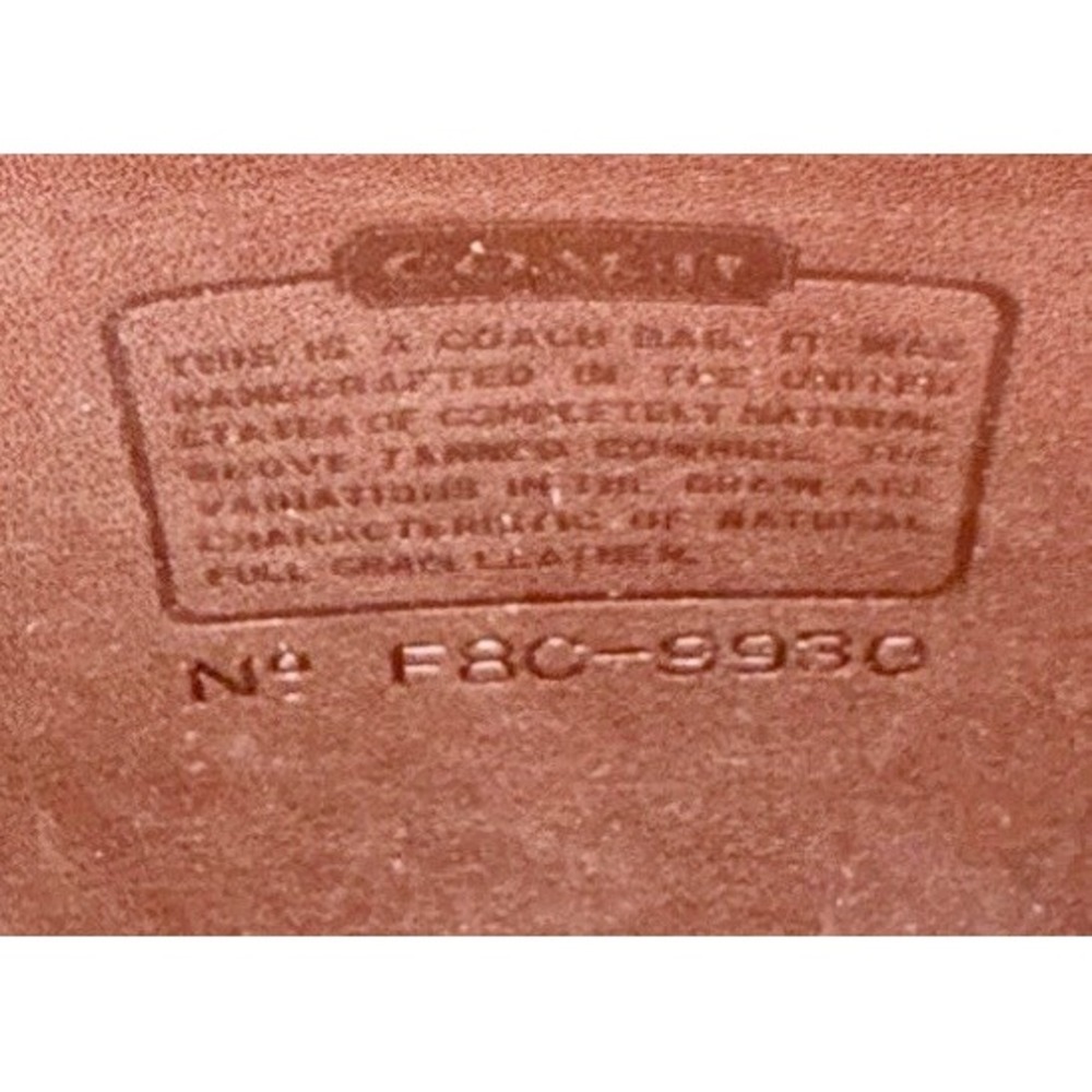 Vintage Coach Murphy Bag 9930 Mahogany Leather 1998 USA Crossbody - Picture 4 of 11